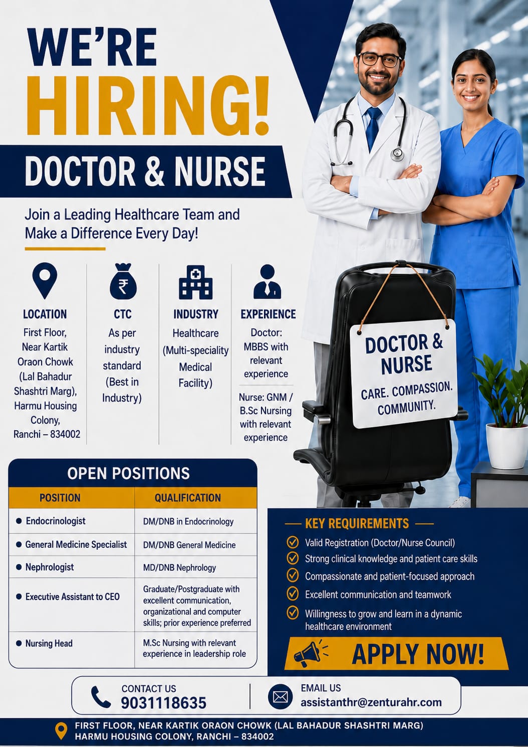Doctor & Nurse Recruitment 2026 – Join a Leading Healthcare Team